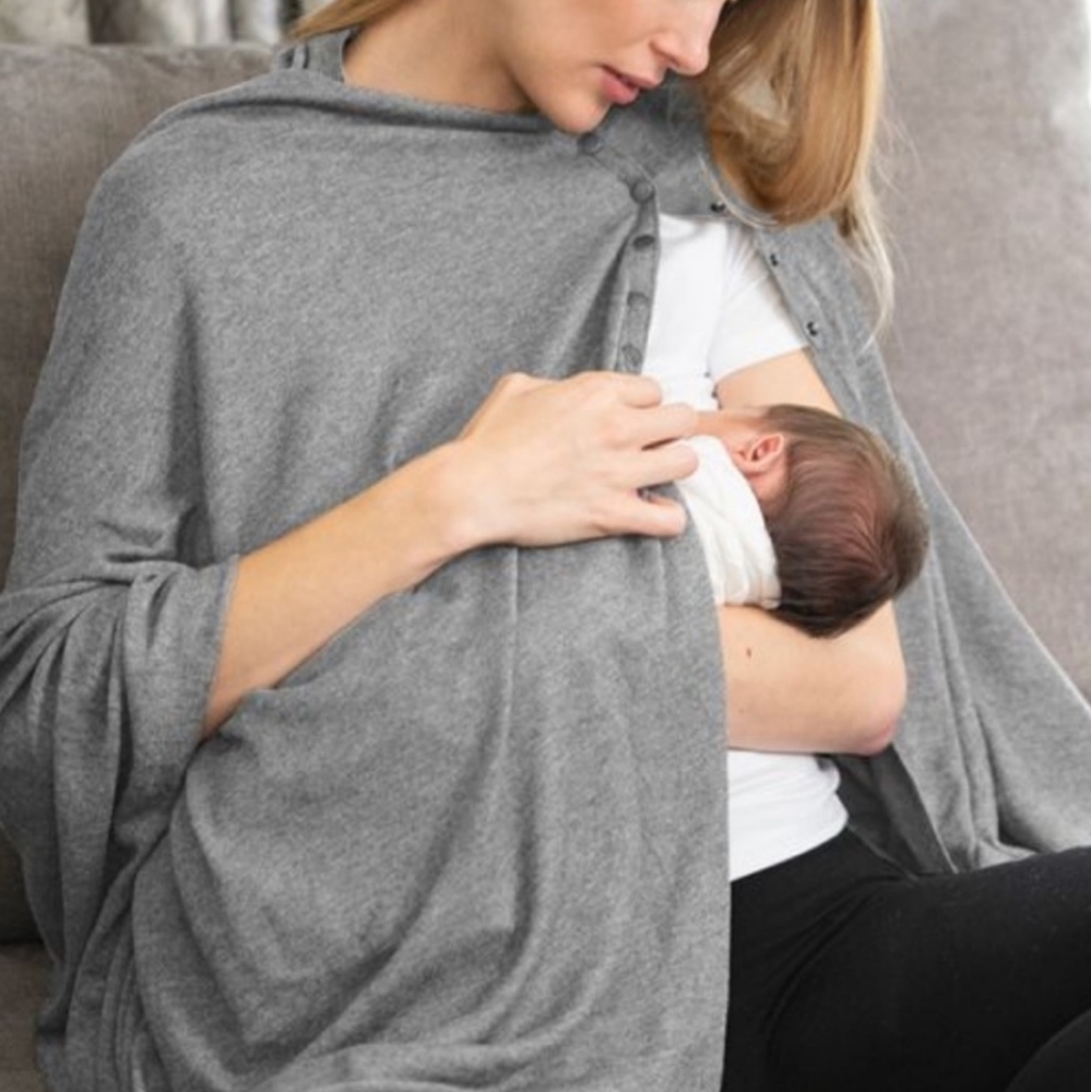 NuRoo Gray Nursing Scarf